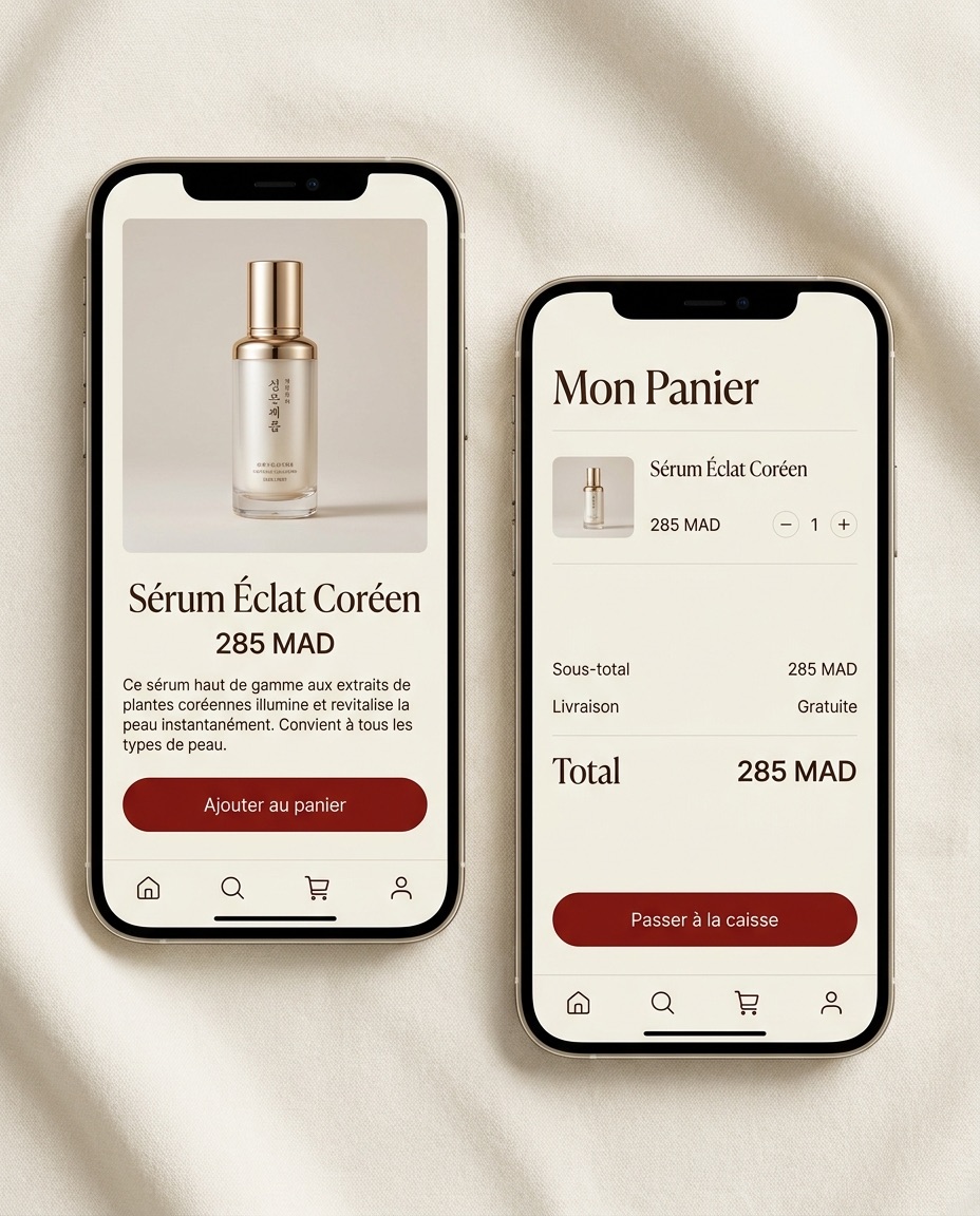 Product page and cart